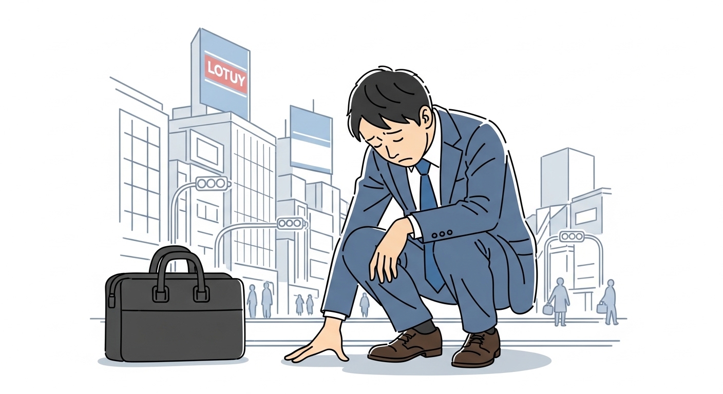 お金の使いすぎで後悔するイメージ